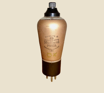 1930s Mullard PM12A Metallised Screened Grid Valve In Its Original Box