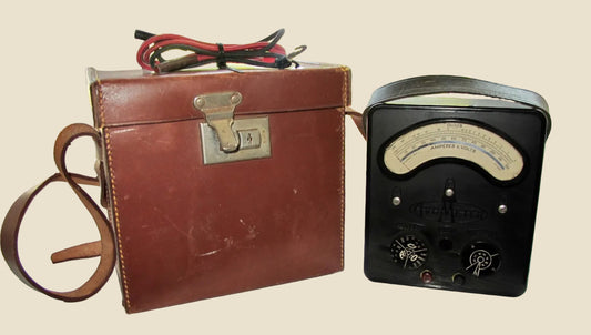 1930s Universal Avometer Model 2 13 Range With Tan Leather Transit Case