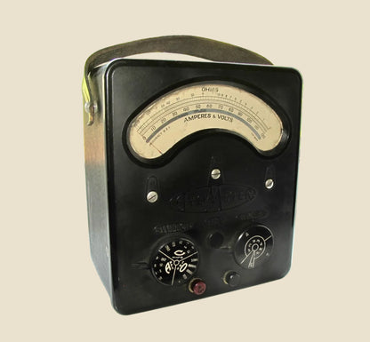 1930s Universal Avometer Model 2 13 Range With Tan Leather Transit Case