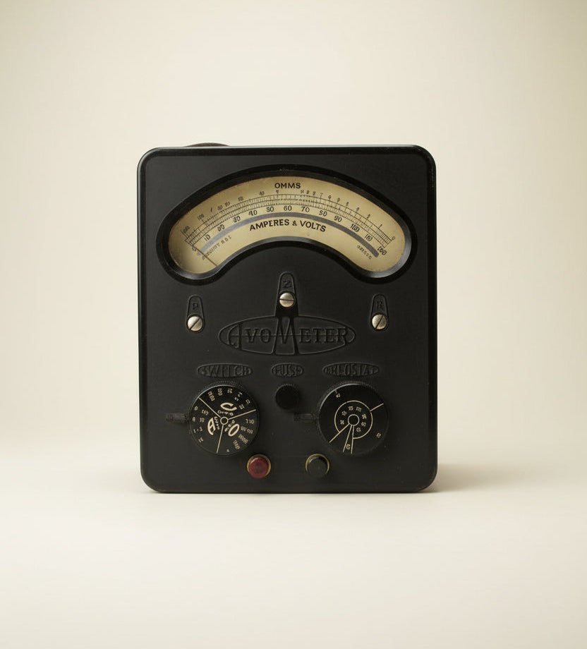 1930s Universal Avometer Model 2 13 Range With Tan Leather Transit Case