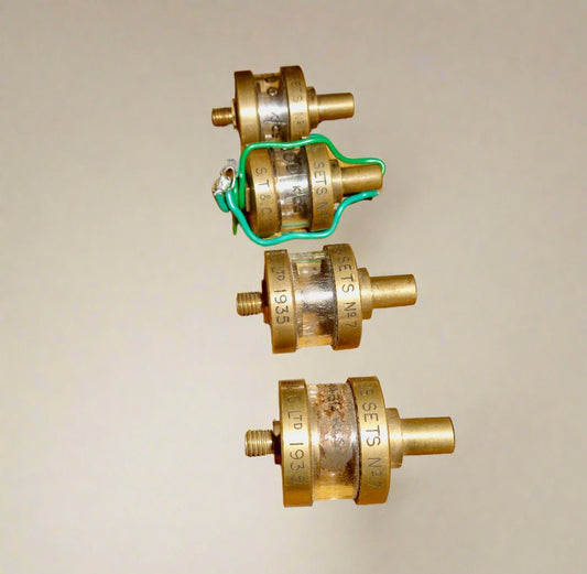 1935 Set Of Four STC Radio Crystals For A Military Wireless Set Number 7 (WS7)