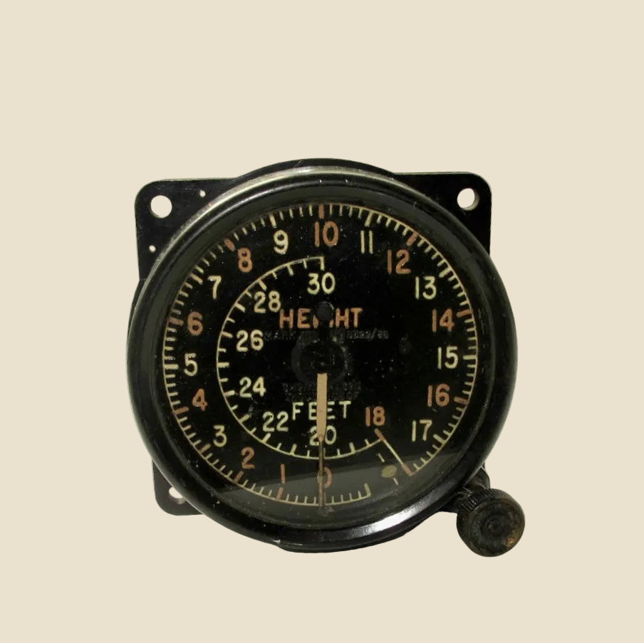 1936 Air Ministry RAF Mark XIII Height Indicator / Altitude Meter 6A/445 Made By Short And Mason
