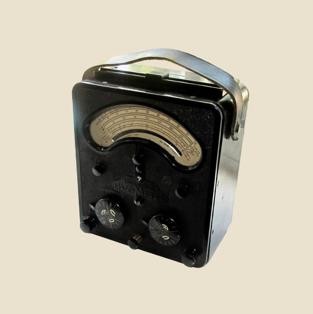1940s Universal Avometer Model 7 With Tan Leather Transit Case