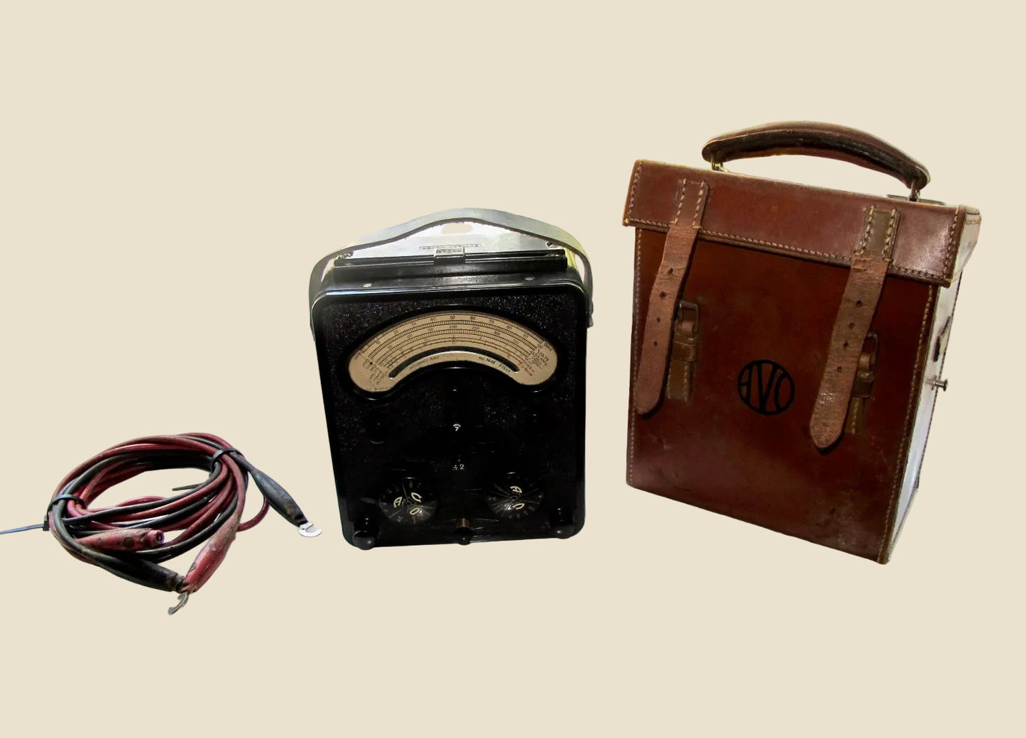 1940s Universal Avometer Model 7 With Tan Leather Transit Case