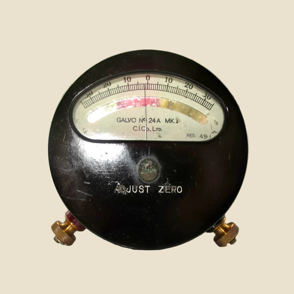 1942 WW2 Unipivot Brass Galvanometer No.24A MKI By Cambridge Instrument Co Ltd