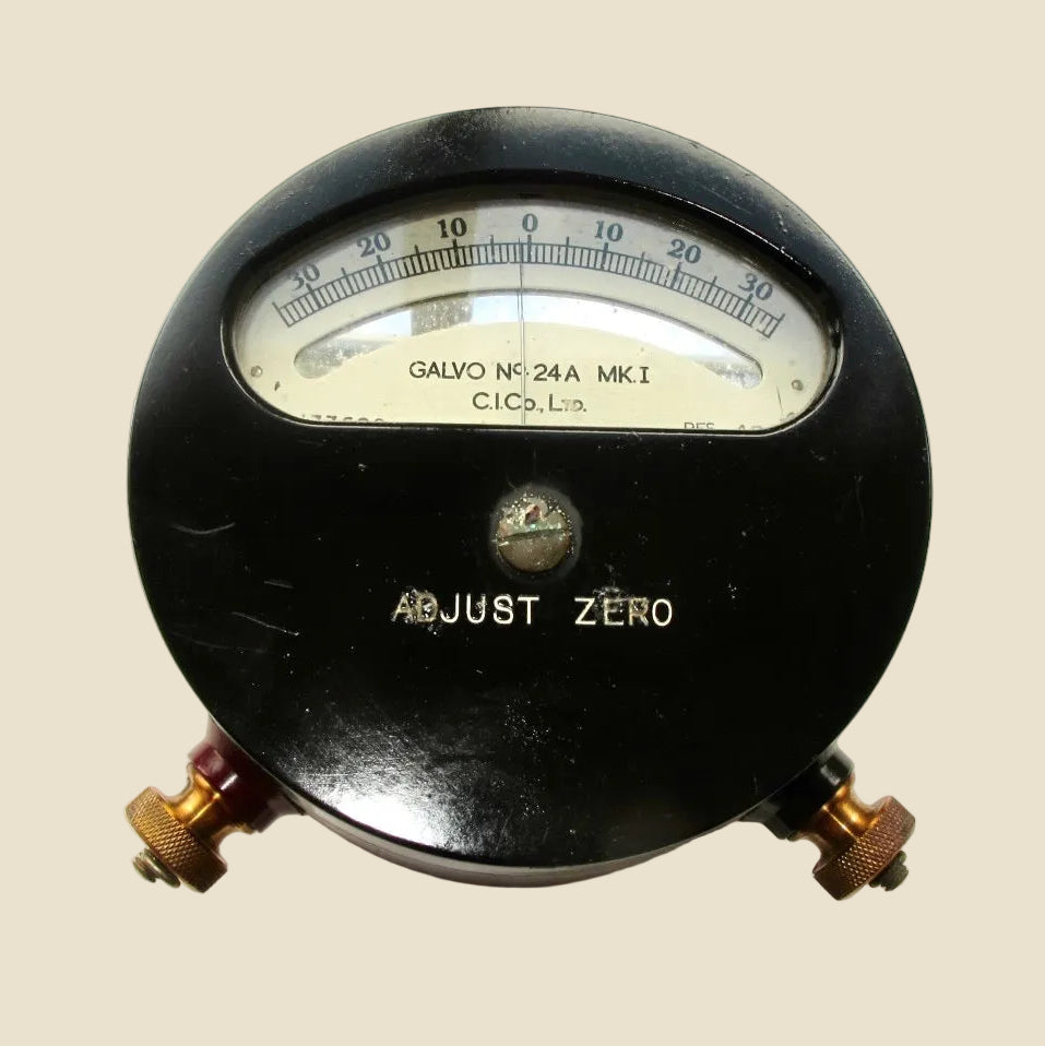 1942 WW2 Unipivot Brass Galvanometer No.24A MKI By Cambridge Instrument Co Ltd