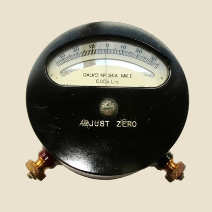 1942 WW2 Unipivot Brass Galvanometer No.24A MKI By Cambridge Instrument Co Ltd