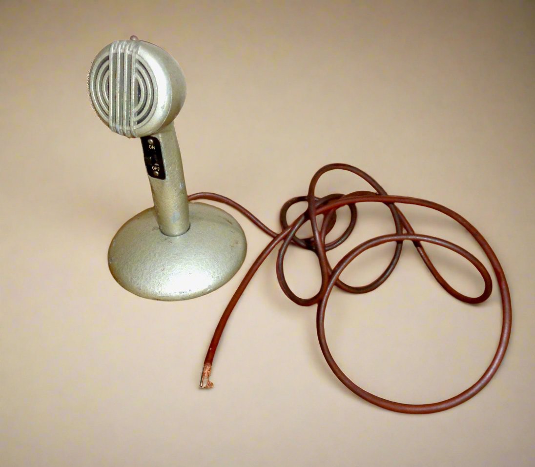 1950s Hartley Electromotives Desk Microphone