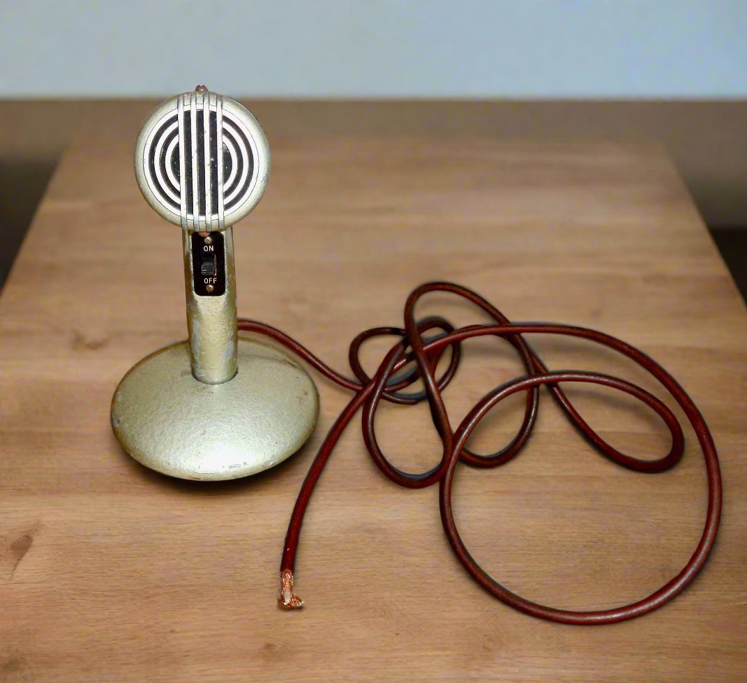 1950s Hartley Electromotives Desk Microphone