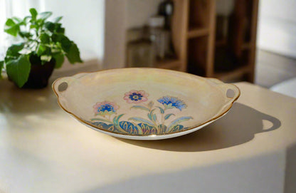 1950s Royal Winton Grimwades Lustreware Two Handled Plate