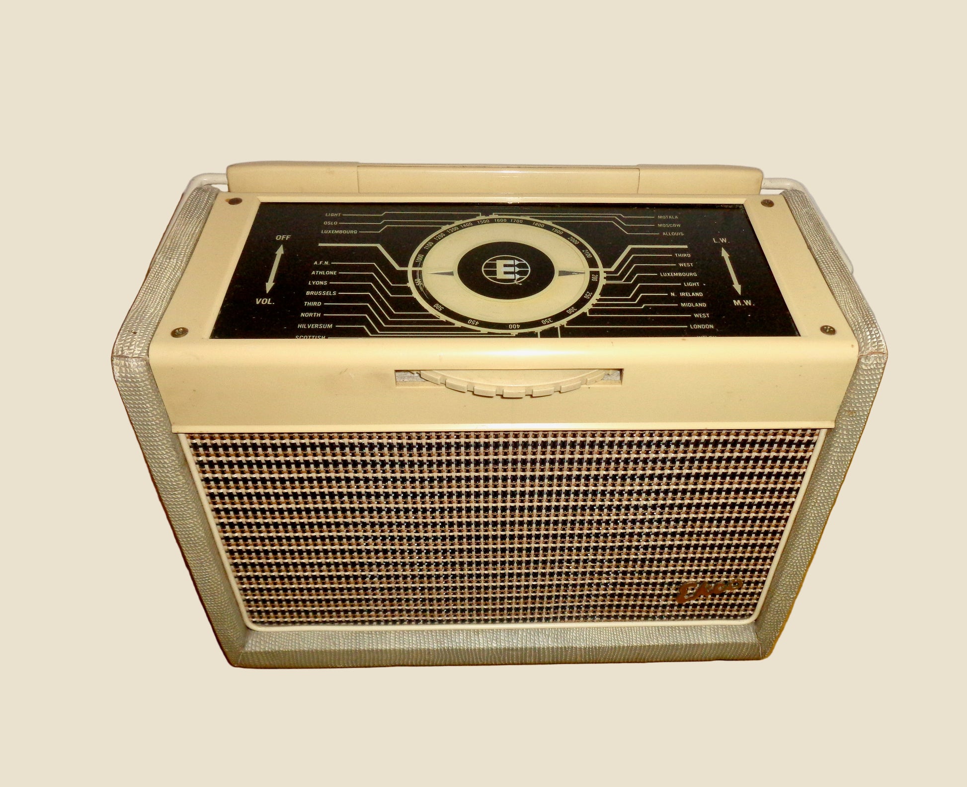 1950s Vintage Ecko BP257 MW/LW Portable Valve Radio