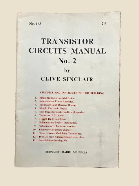 1960 Transistor Circuits Manual No.2 By Clive Sinclair