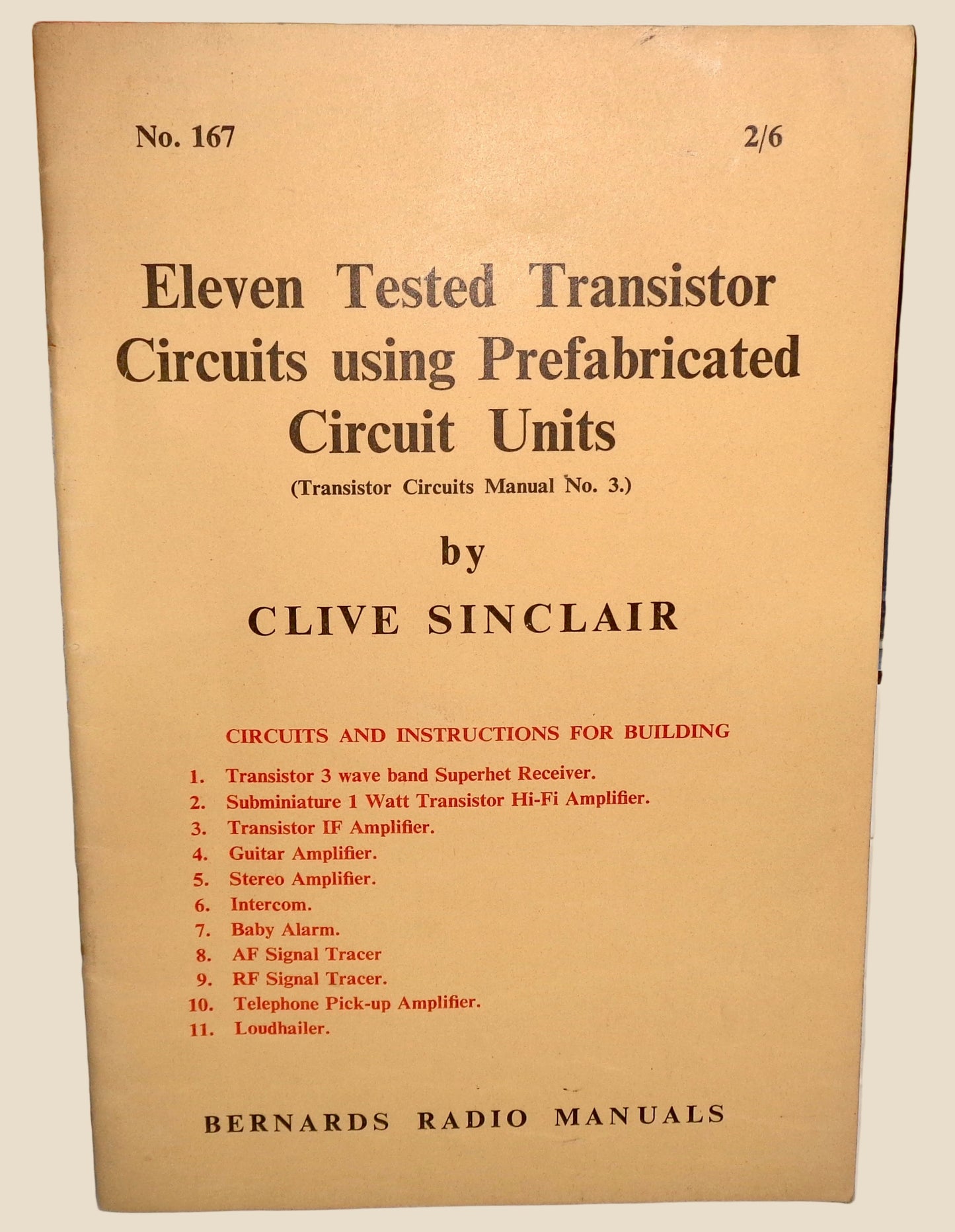1960 Transistor Circuits Manual No.3 By Clive Sinclair