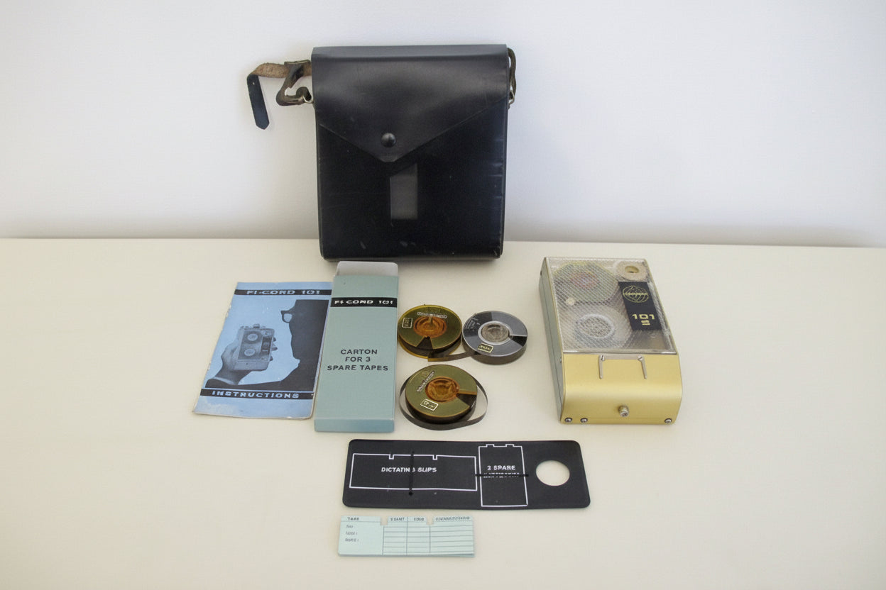 1960s FI-Cord 101S Portable Transistor Spy Tape Recorder