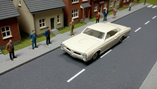 1960s Gamda Koor Sabra Pontiac GTO No. 8107 1/43 Toy Car. Boxed And Made in Israel