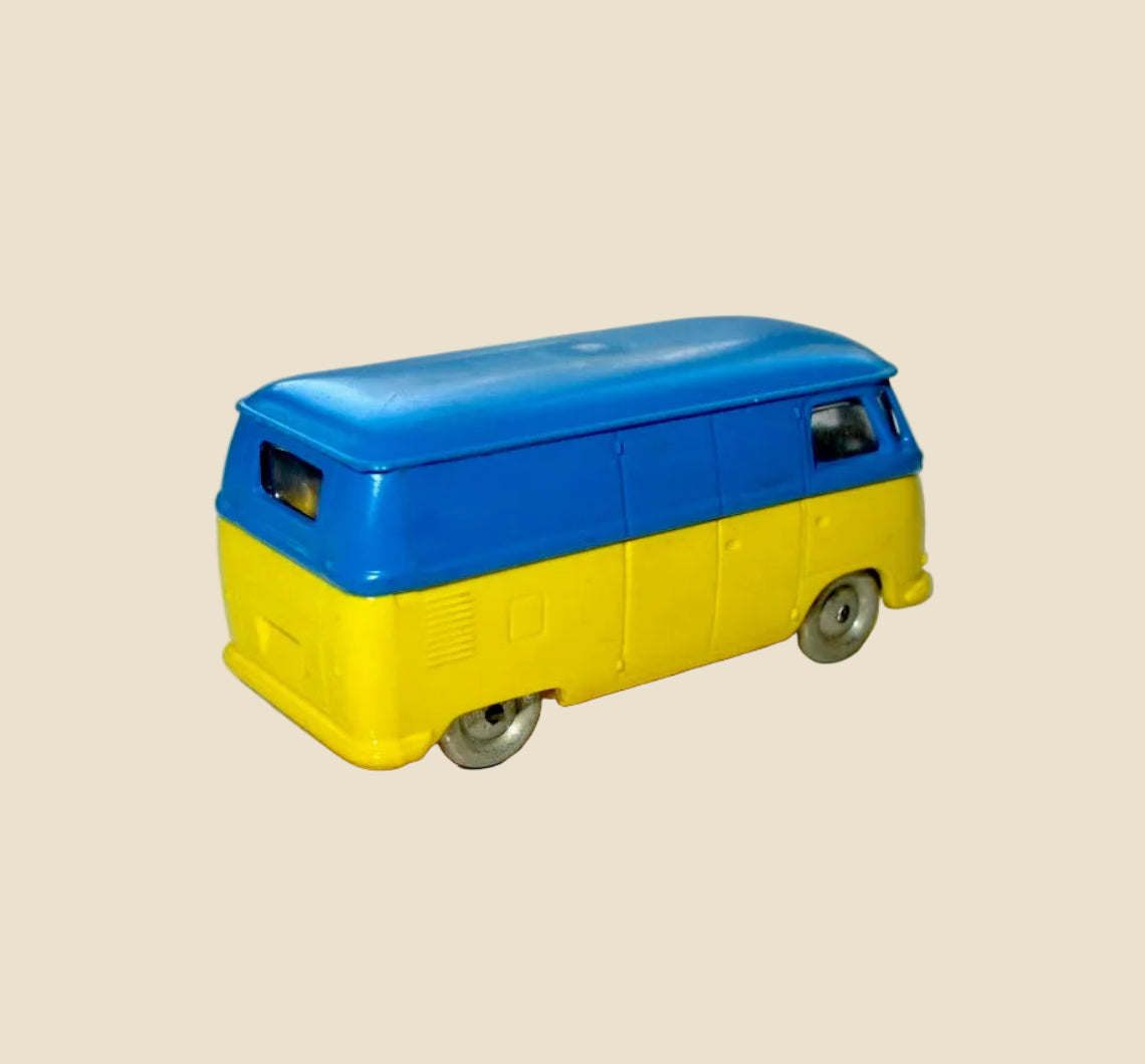 1960s LEGO HO 1:87 VW Spilt Screen Camper Van In Blue And Yellow