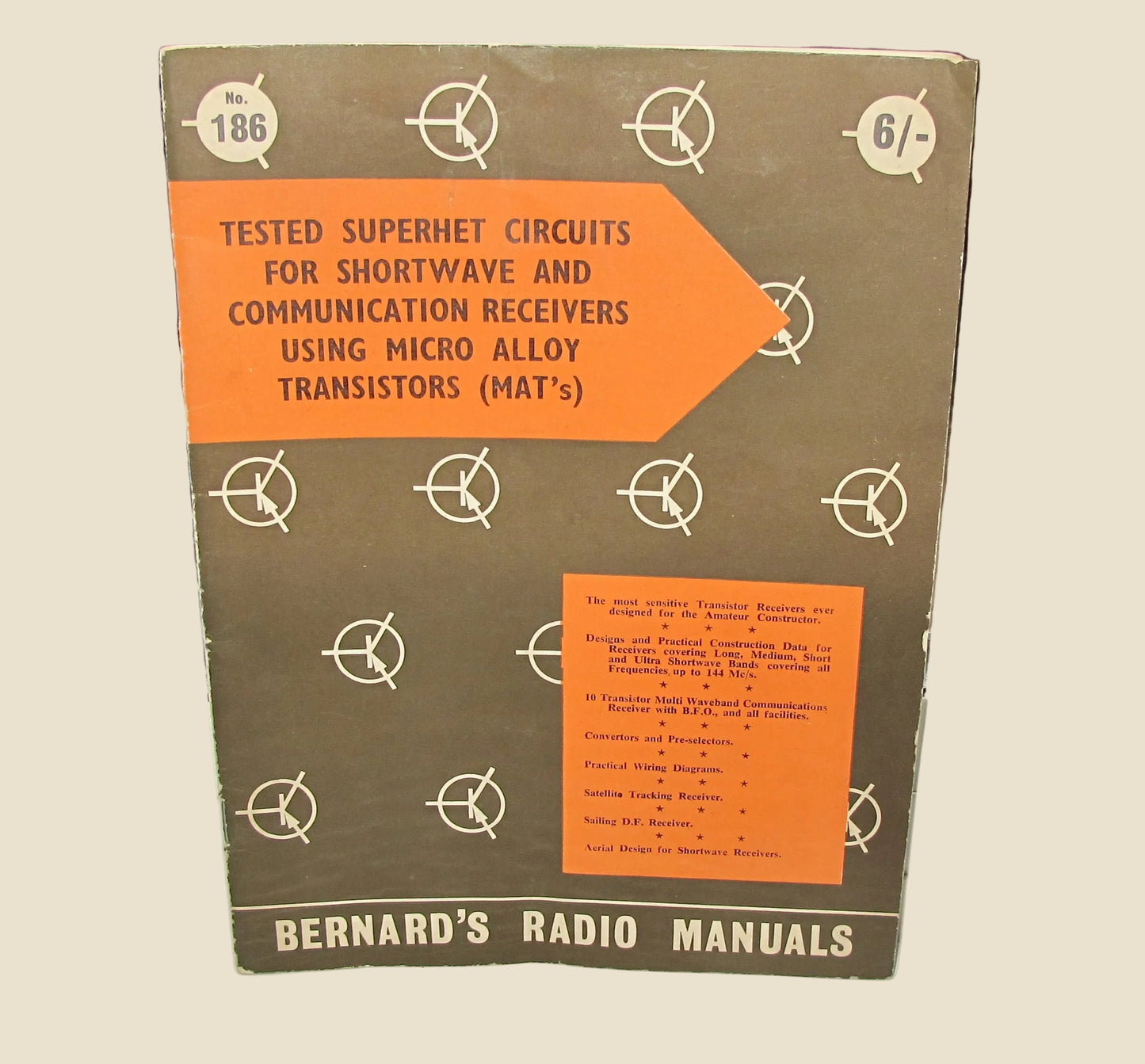1963 Bernard's Radio Manual 186. Tested Superhet Circuits Using MAT's