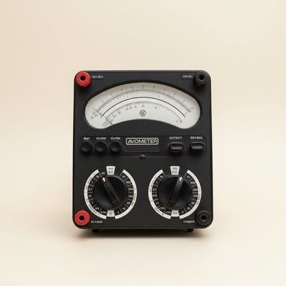 1970s Universal Avometer Model 8 MkV With VC1 Converter And Tan Leather Transit Case
