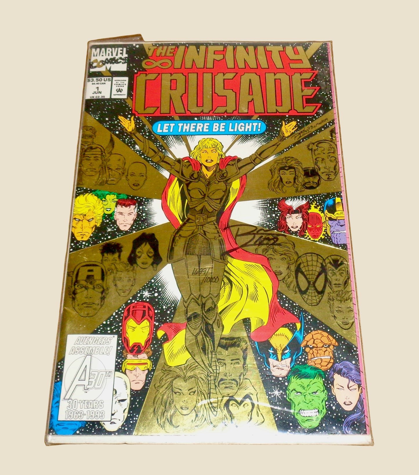1993 Marvel Comics Infinity Crusade #1 Limited Edition Signed by Ron Lim