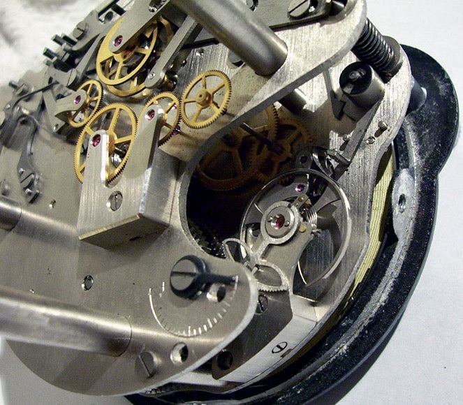 Vintage Soviet Aircraft AChS-1 Mechanical Cockpit Clock As Used in A MIG 21