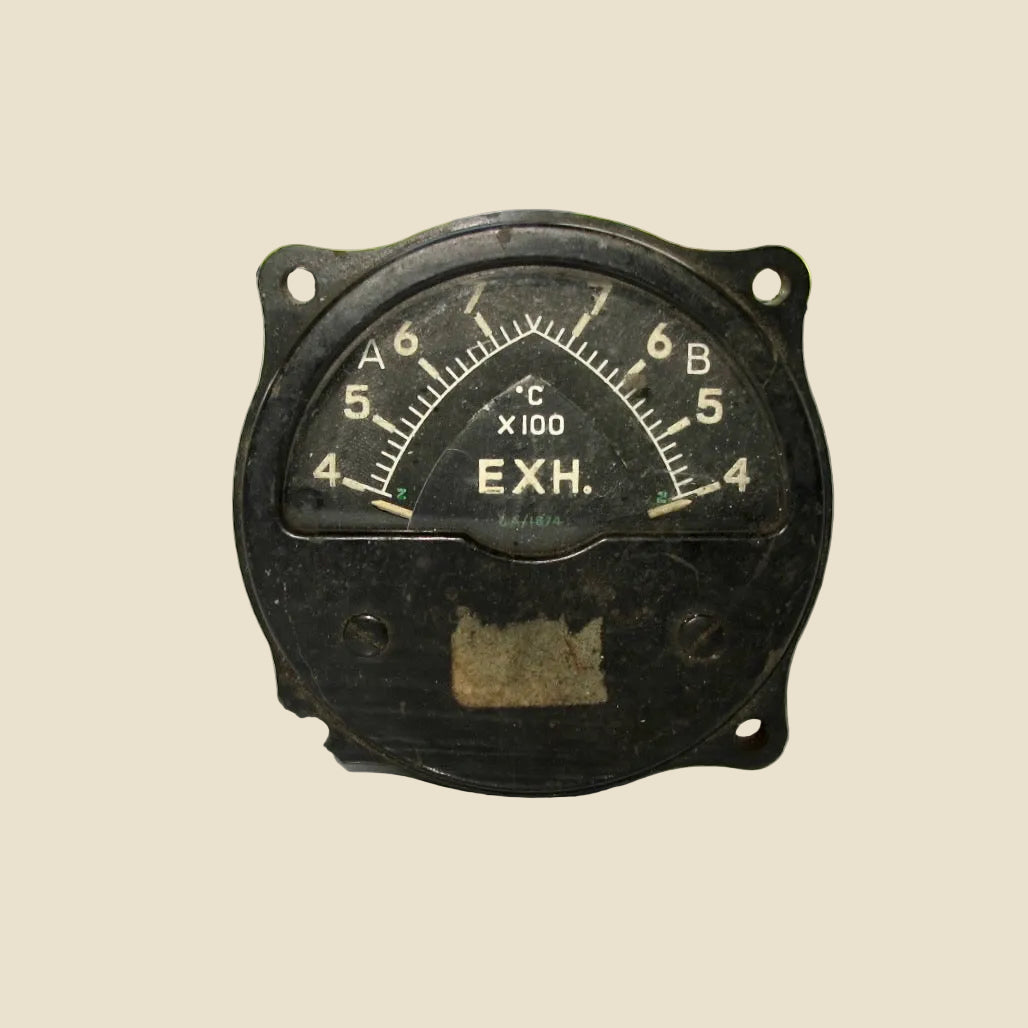 Air Ministry Aircraft Cockpit Exhaust Temperature Gauge 6A/1674