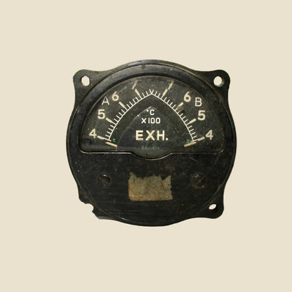 Air Ministry Aircraft Cockpit Exhaust Temperature Gauge 6A/1674