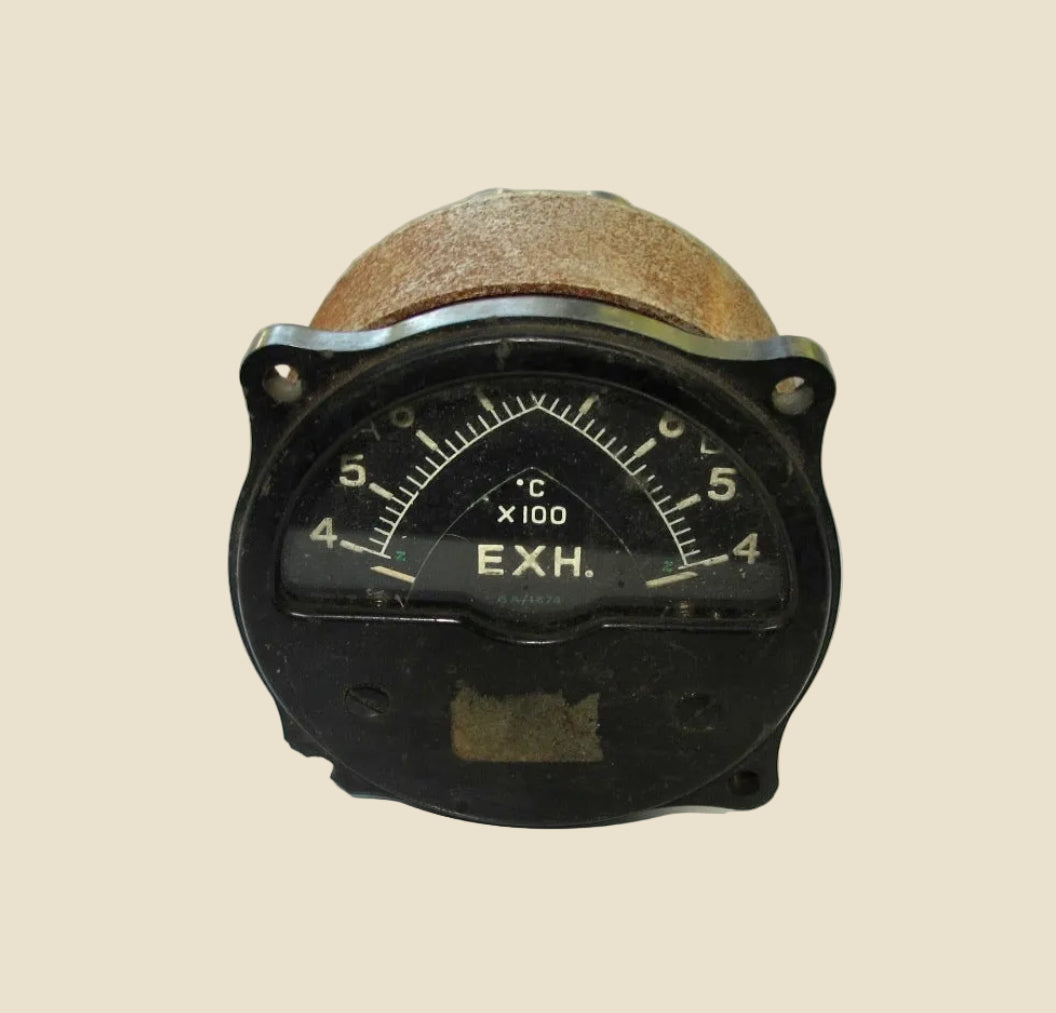 Air Ministry Aircraft Cockpit Exhaust Temperature Gauge 6A/1674