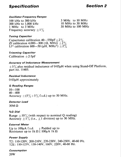 1960s Advance Q Meter Type T2 Circuit Magnification Meter