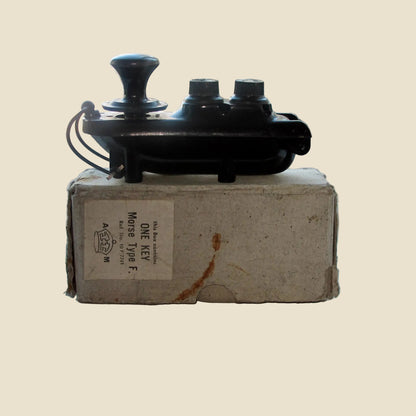 Air Ministry 10F/7741 Type F Bathtub Military Morse Key In Its Original Box