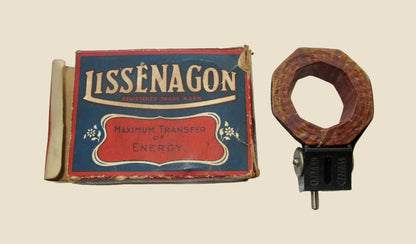 Boxed Lissenagon 150 Standard Basketweave Coil For 1920s TRF Radio