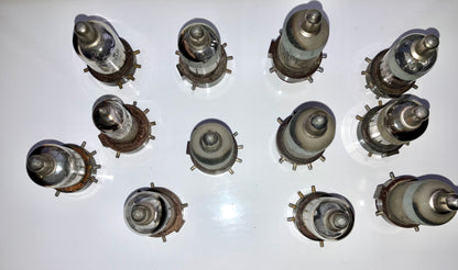 Collection of Eleven WW2 Wehrmacht Eigentum German Thermionic Valves 