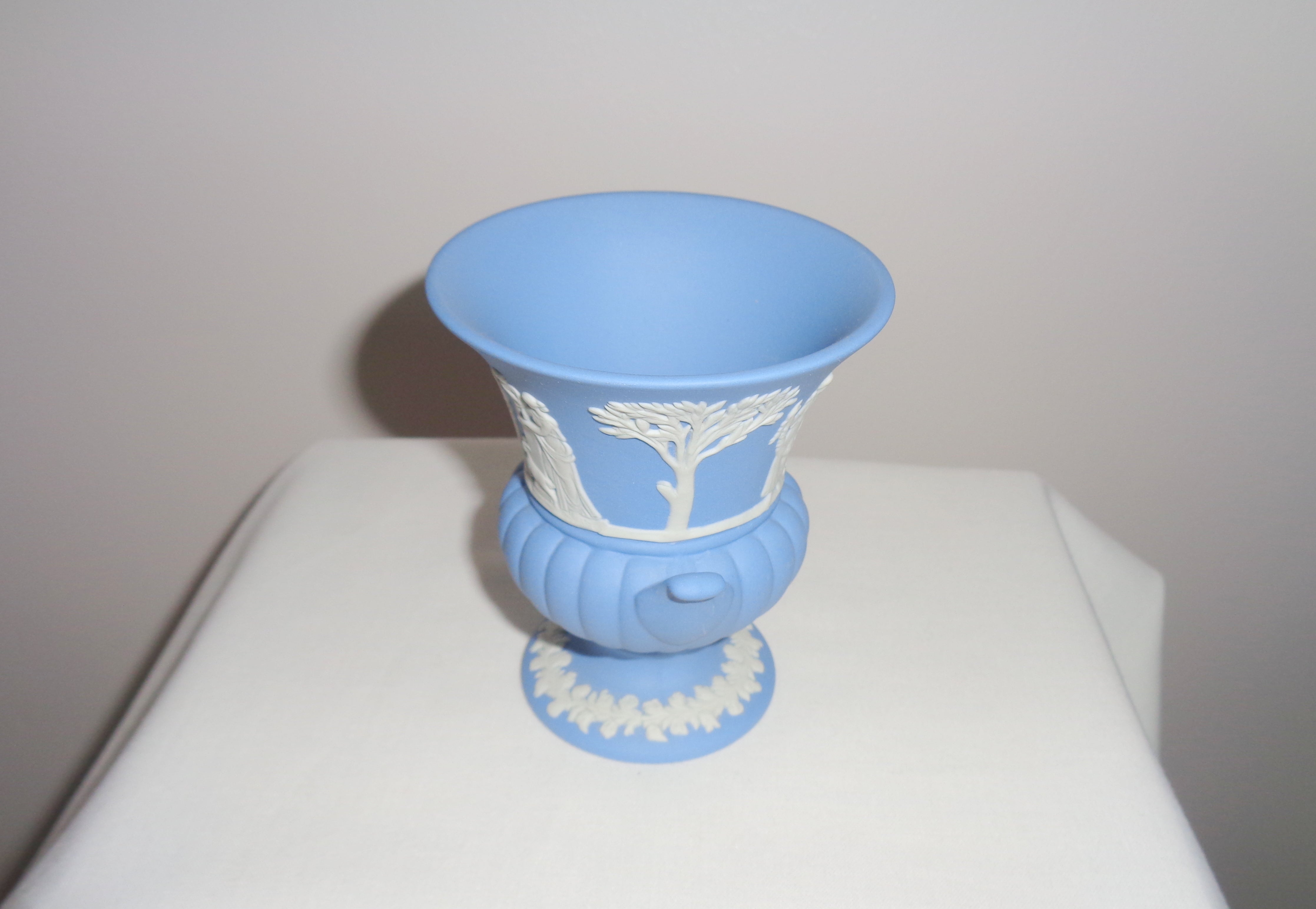 Outlets Vintage 1970s Wedgwood Blue Vase Table Lamp