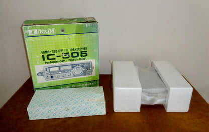 Icom IC-505 Portable Multi-mode 50 MHz Transceiver In Its Original Box