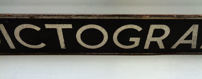 1950s Dictograph Radio Shop Interior Metal Advertising Sign