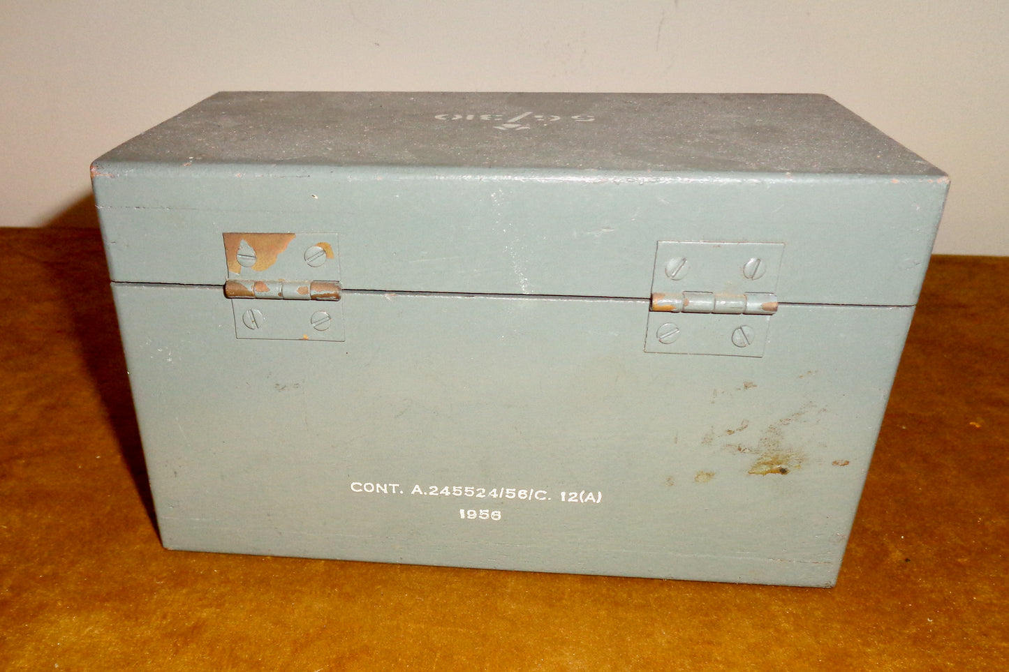 1956 RAF Circuit Testers Wood Storage Box 5G/310 Without Contents