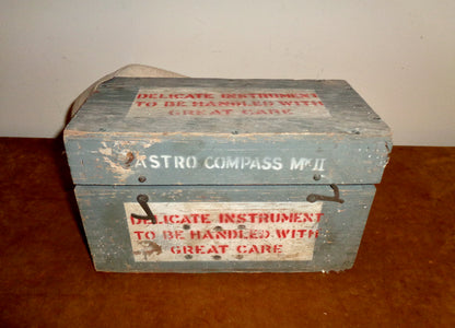 WW2 RAF Astro Compass Mk II 06A/11740 Air Ministry In Its Original Transit Case