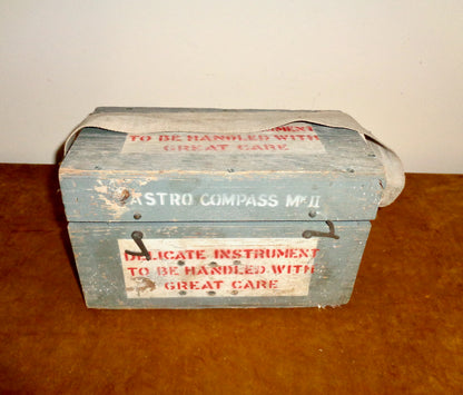 WW2 RAF Astro Compass Mk II 06A/11740 Air Ministry In Its Original Transit Case