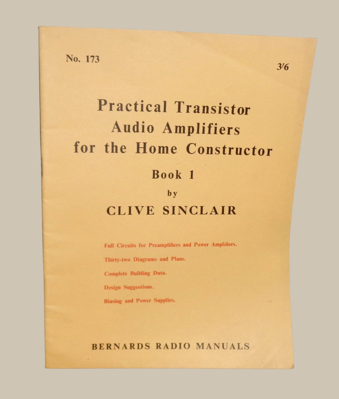 1961 Practical Transistor Audio Amplifiers For The Home Constructor Book 1 By Clive Sinclair