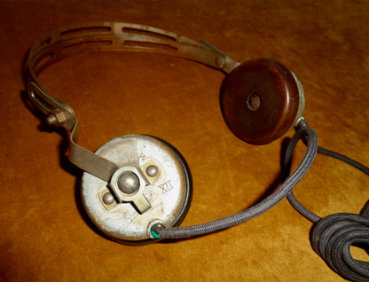 Vintage Ericsson XII 2000 Ohms Headphones Made From Aluminium And Bakelite