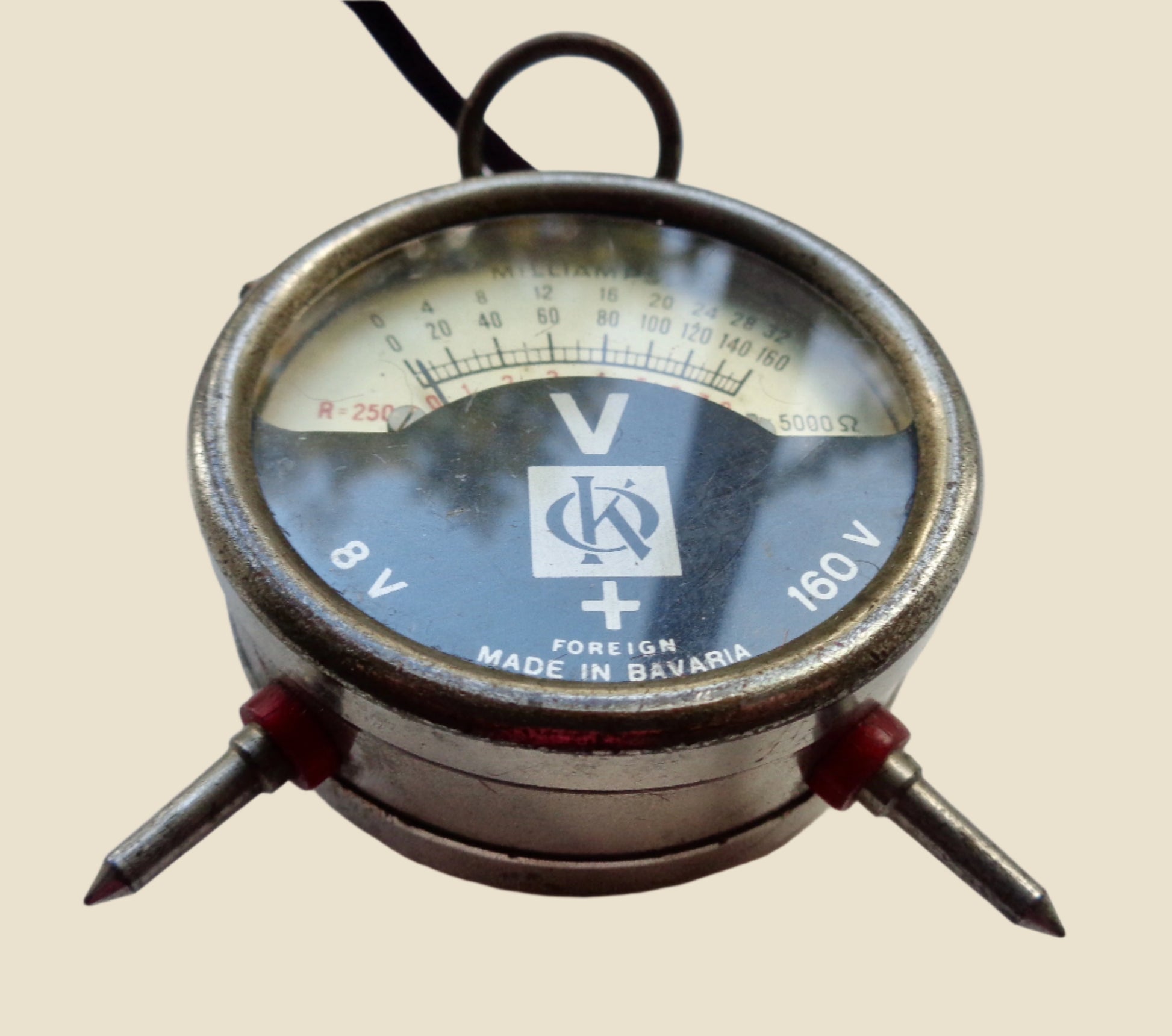 1930s OK Pocket Radio 8v & 160v Voltmeter and 0-32 Milliammeter