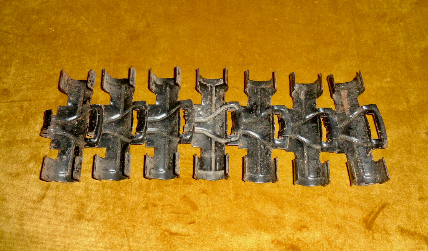 Seven WW2 RAF Mk1 RG 50 Cal Ammunition Belt Links For A Browning M2