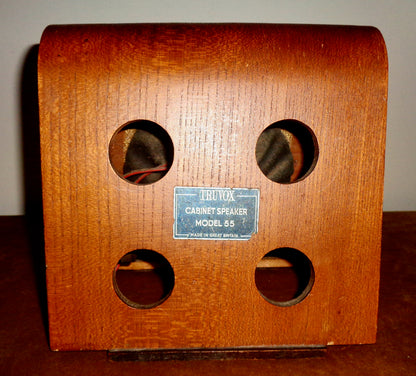 1950s Model 55 Truvox Cabinet Loudspeaker With A Monobolt BX52 Speaker