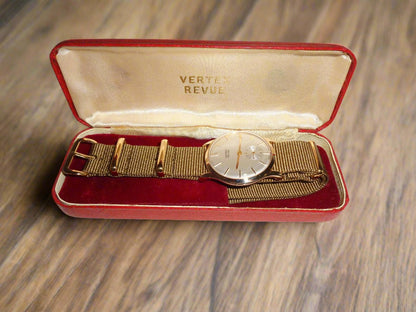 1960s Gold Vertex Revue Mechanical Watch