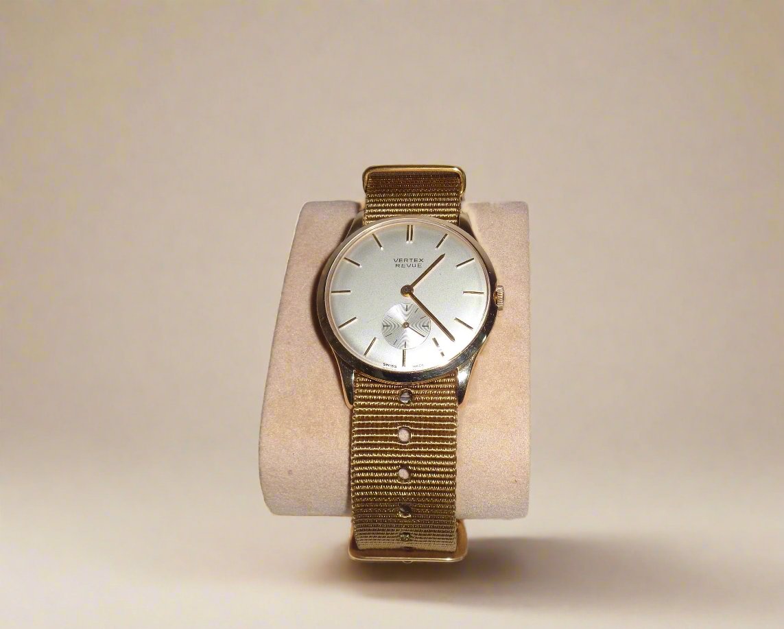 1960s Gold Vertex Revue Mechanical Watch