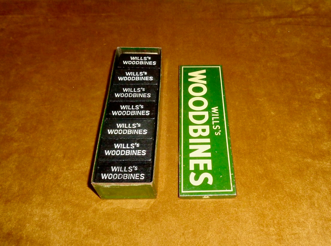 Set of 28 Wills's Woodbine Dominoes Empire Size In Tin Box