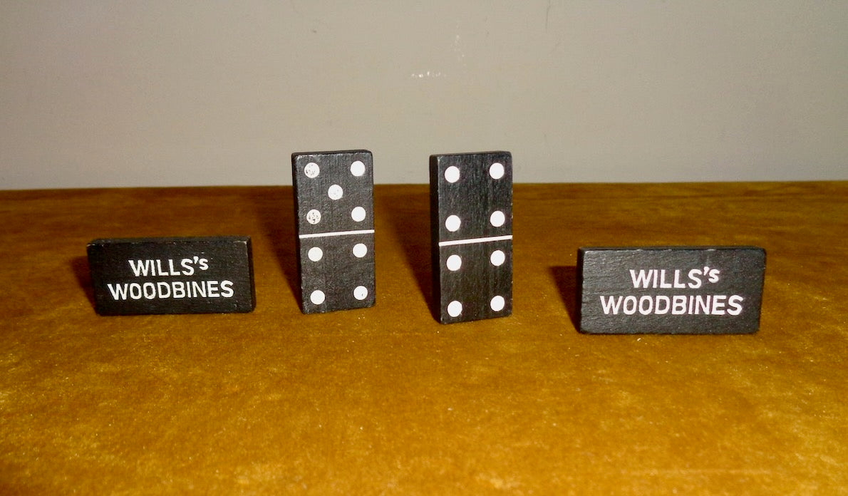 Set of 28 Wills's Woodbine Dominoes Empire Size In Tin Box