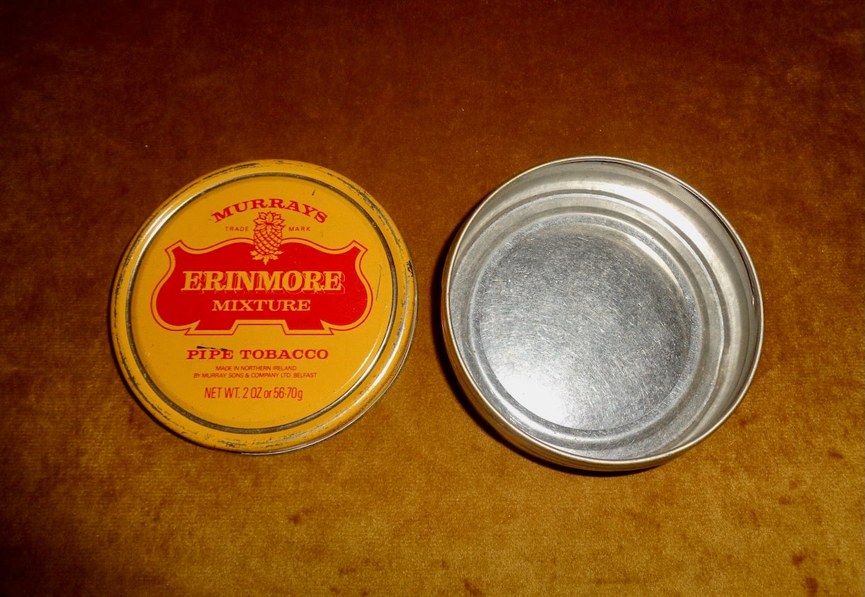 Vintage Murrays Erinmore Mixture Pipe Tobacco Empty Advertising Collector's Tin