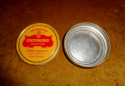 Vintage Murrays Erinmore Mixture Pipe Tobacco Empty Advertising Collector's Tin