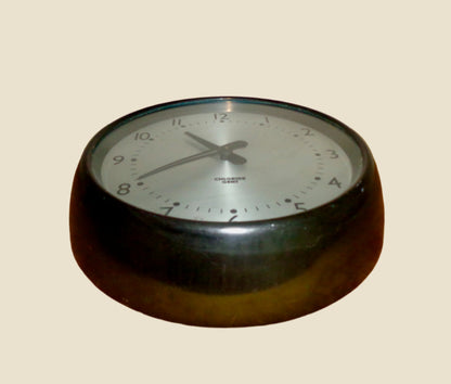 Vintage 9 Inch Chloride Gent Electric Slave Wall Clock