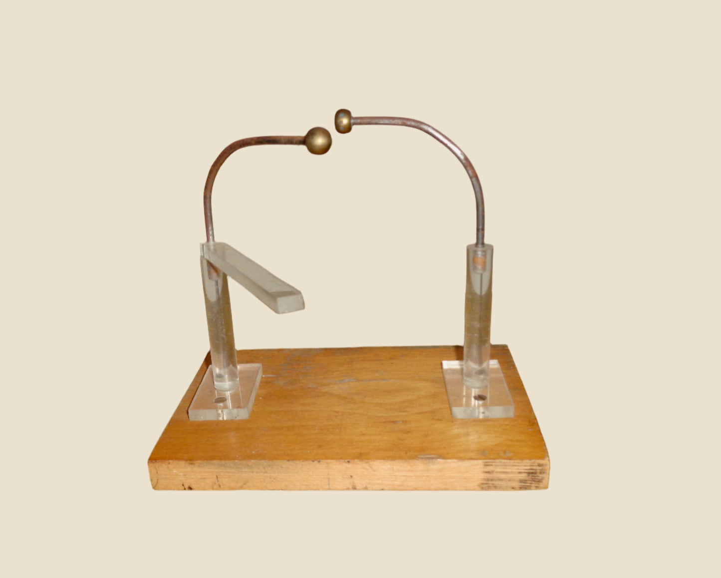 Vintage Static Electricity Homemade Bench Test Electroscope